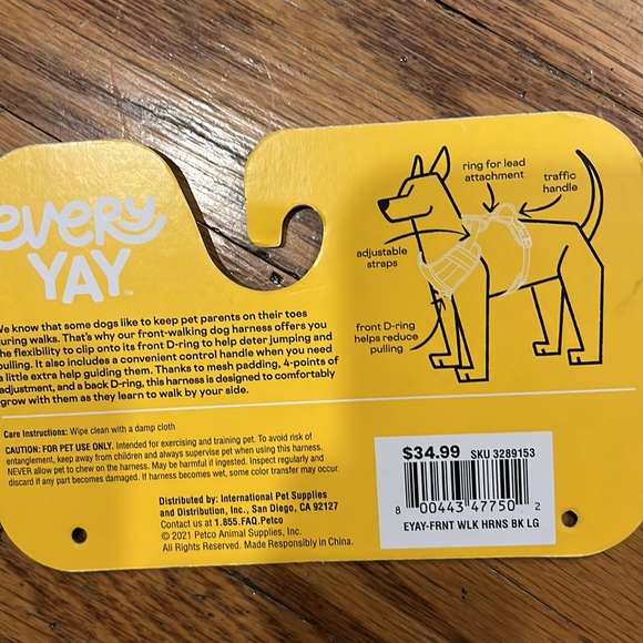 every yay Dog Nwt Large Dog Harness Poshmark
